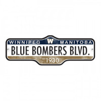 STREET SIGN - CFL - WINNIPEG BLUE BOMBERS 